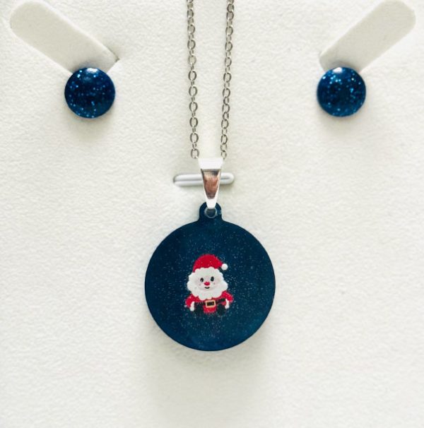 Santa Sparkle Pendant Set